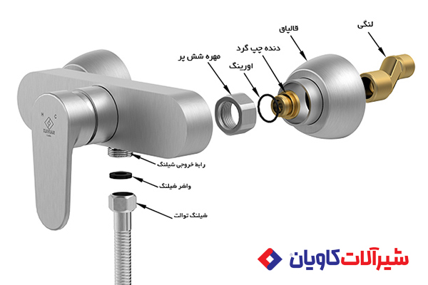 نصب شیر توالت